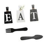 Maxbell 5Pcs Decorative Hanging Wooden Letters Room Farmhouse Rustic Wood Decoration D