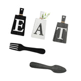 Maxbell 5Pcs Decorative Hanging Wooden Letters Room Farmhouse Rustic Wood Decoration D