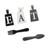 Maxbell 5Pcs Decorative Hanging Wooden Letters Room Farmhouse Rustic Wood Decoration D