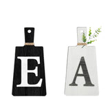 Maxbell 5Pcs Decorative Hanging Wooden Letters Room Farmhouse Rustic Wood Decoration D
