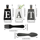 Maxbell 5Pcs Decorative Hanging Wooden Letters Room Farmhouse Rustic Wood Decoration D