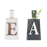 Maxbell 5Pcs Decorative Hanging Wooden Letters Room Farmhouse Rustic Wood Decoration E