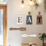 Maxbell 5Pcs Decorative Hanging Wooden Letters Room Farmhouse Rustic Wood Decoration E
