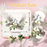 Maxbell White Dove Metal Wall Decor Hanging Bird Sculpture for Office Home Classroom