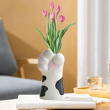 Maxbell Flower Arrangement Vase Cute Cat Claw Flower Vase for Dining Room Home Decor