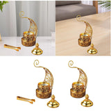 Maxbell Incense Burner Art Easy to Clean Metal Home Decor for Tabletop Hotel Parties with Clip