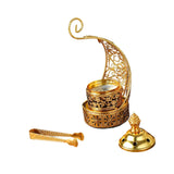 Maxbell Incense Burner Art Easy to Clean Metal Home Decor for Tabletop Hotel Parties with Clip