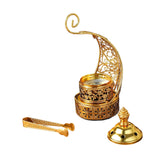 Maxbell Incense Burner Art Easy to Clean Metal Home Decor for Tabletop Hotel Parties with Clip
