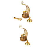 Maxbell Incense Burner Art Easy to Clean Metal Home Decor for Tabletop Hotel Parties with Clip