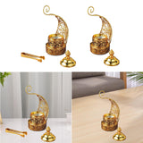 Maxbell Incense Burner Art Easy to Clean Metal Home Decor for Tabletop Hotel Parties with Clip