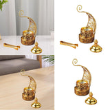 Maxbell Incense Burner Art Easy to Clean Metal Home Decor for Tabletop Hotel Parties with Clip