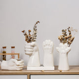 Maxbell Ceramic Flower Vase Cute Animal Shape Floral Arrangement for Home Desk Decor Style A