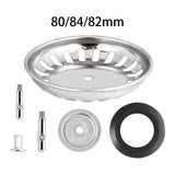 Maxbell Kitchen Sink Drain Strainer Sleek Drain Cover Sink Plug for Restaurant Hotel 8cm