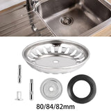 Maxbell Kitchen Sink Drain Strainer Sleek Drain Cover Sink Plug for Restaurant Hotel 8cm