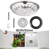 Maxbell Kitchen Sink Drain Strainer Sleek Drain Cover Sink Plug for Restaurant Hotel 8cm