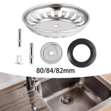 Maxbell Kitchen Sink Drain Strainer Sleek Drain Cover Sink Plug for Restaurant Hotel 8cm