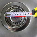 Maxbell Kitchen Sink Drain Strainer Sleek Drain Cover Sink Plug for Restaurant Hotel 8cm