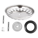 Maxbell Kitchen Sink Drain Strainer Sleek Drain Cover Sink Plug for Restaurant Hotel 8cm