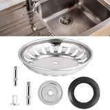 Maxbell Kitchen Sink Drain Strainer Sleek Drain Cover Sink Plug for Restaurant Hotel 8.4cm