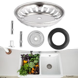 Maxbell Kitchen Sink Drain Strainer Sleek Drain Cover Sink Plug for Restaurant Hotel 8.4cm