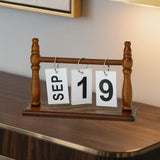 Maxbell Desk Calendar Ideal Gift Small Standing Flip Calendar for School Home Office Coffe