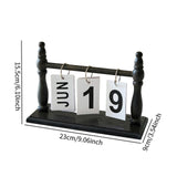 Maxbell Desk Calendar Ideal Gift Small Standing Flip Calendar for School Home Office Black