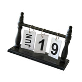 Maxbell Desk Calendar Ideal Gift Small Standing Flip Calendar for School Home Office Black