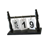 Maxbell Desk Calendar Ideal Gift Small Standing Flip Calendar for School Home Office Black