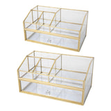 Maxbell Cosmetic Organizer Vanity Simple Solid Makeup Storage Box for Jewelry Lotion L