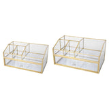 Maxbell Cosmetic Organizer Vanity Simple Solid Makeup Storage Box for Jewelry Lotion L