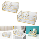 Maxbell Cosmetic Organizer Vanity Simple Solid Makeup Storage Box for Jewelry Lotion L