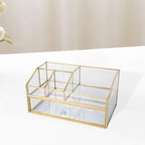 Maxbell Cosmetic Organizer Vanity Simple Solid Makeup Storage Box for Jewelry Lotion L