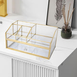 Maxbell Cosmetic Organizer Vanity Simple Solid Makeup Storage Box for Jewelry Lotion L