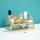 Maxbell Cosmetic Organizer Vanity Simple Solid Makeup Storage Box for Jewelry Lotion L