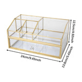 Maxbell Cosmetic Organizer Vanity Simple Solid Makeup Storage Box for Jewelry Lotion L