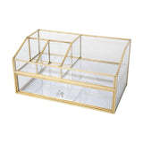 Maxbell Cosmetic Organizer Vanity Simple Solid Makeup Storage Box for Jewelry Lotion XL