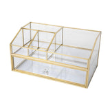 Maxbell Cosmetic Organizer Vanity Simple Solid Makeup Storage Box for Jewelry Lotion XL