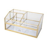 Maxbell Cosmetic Organizer Vanity Simple Solid Makeup Storage Box for Jewelry Lotion XL