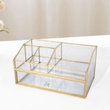 Maxbell Cosmetic Organizer Vanity Simple Solid Makeup Storage Box for Jewelry Lotion XL