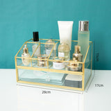 Maxbell Cosmetic Organizer Vanity Simple Solid Makeup Storage Box for Jewelry Lotion XL