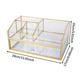 Maxbell Cosmetic Organizer Vanity Simple Solid Makeup Storage Box for Jewelry Lotion XL