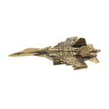 Maxbell Brass Aircraft Ornament Copper Fighter Sculpture = for Cafe Tea Room Bedroom