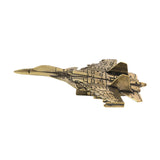 Maxbell Brass Aircraft Ornament Copper Fighter Sculpture = for Cafe Tea Room Bedroom