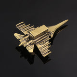 Maxbell Brass Aircraft Ornament Copper Fighter Sculpture = for Cafe Tea Room Bedroom