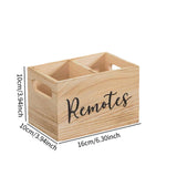 Maxbell Remote Control Holder Wooden Remote Organizer for Countertop NightStand Desk