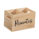 Maxbell Remote Control Holder Wooden Remote Organizer for Countertop NightStand Desk