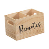 Maxbell Remote Control Holder Wooden Remote Organizer for Countertop NightStand Desk