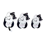 Maxbell Cartoon Cat Wall Clock Modern Cute Home Decoration for Dining Room Cafe Shop 30cmx40cm with Swing Tail