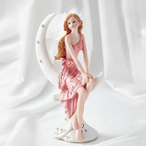 Maxbell European Angel Princess Figurine Girl Statue for Living Room Entryway Office Style A