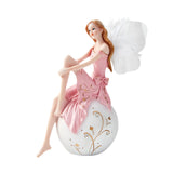 Maxbell European Angel Princess Figurine Girl Statue for Living Room Entryway Office Style A